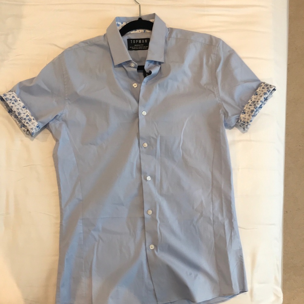 Topman muscle fit dress shirt